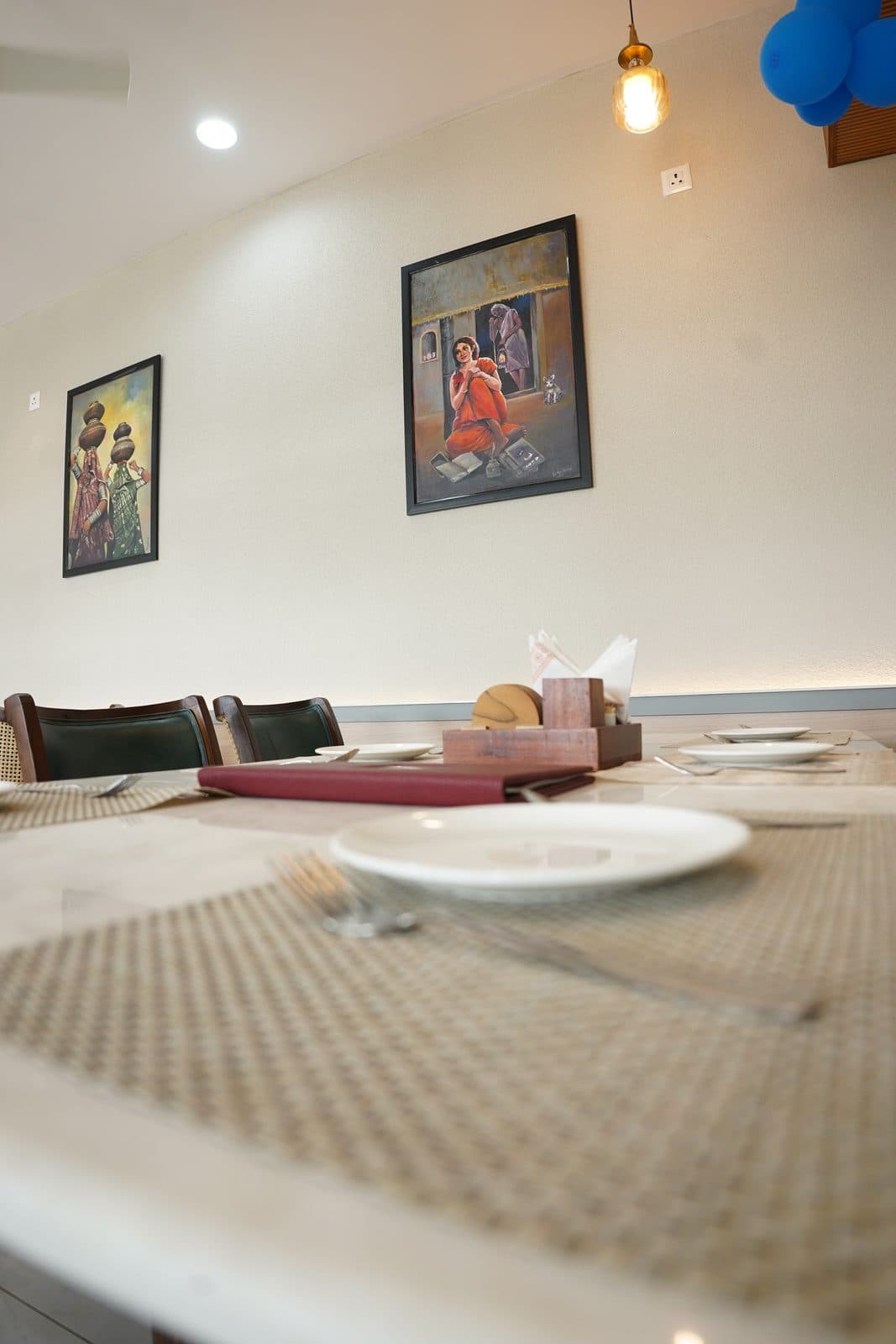 Haldi restaurant wall art