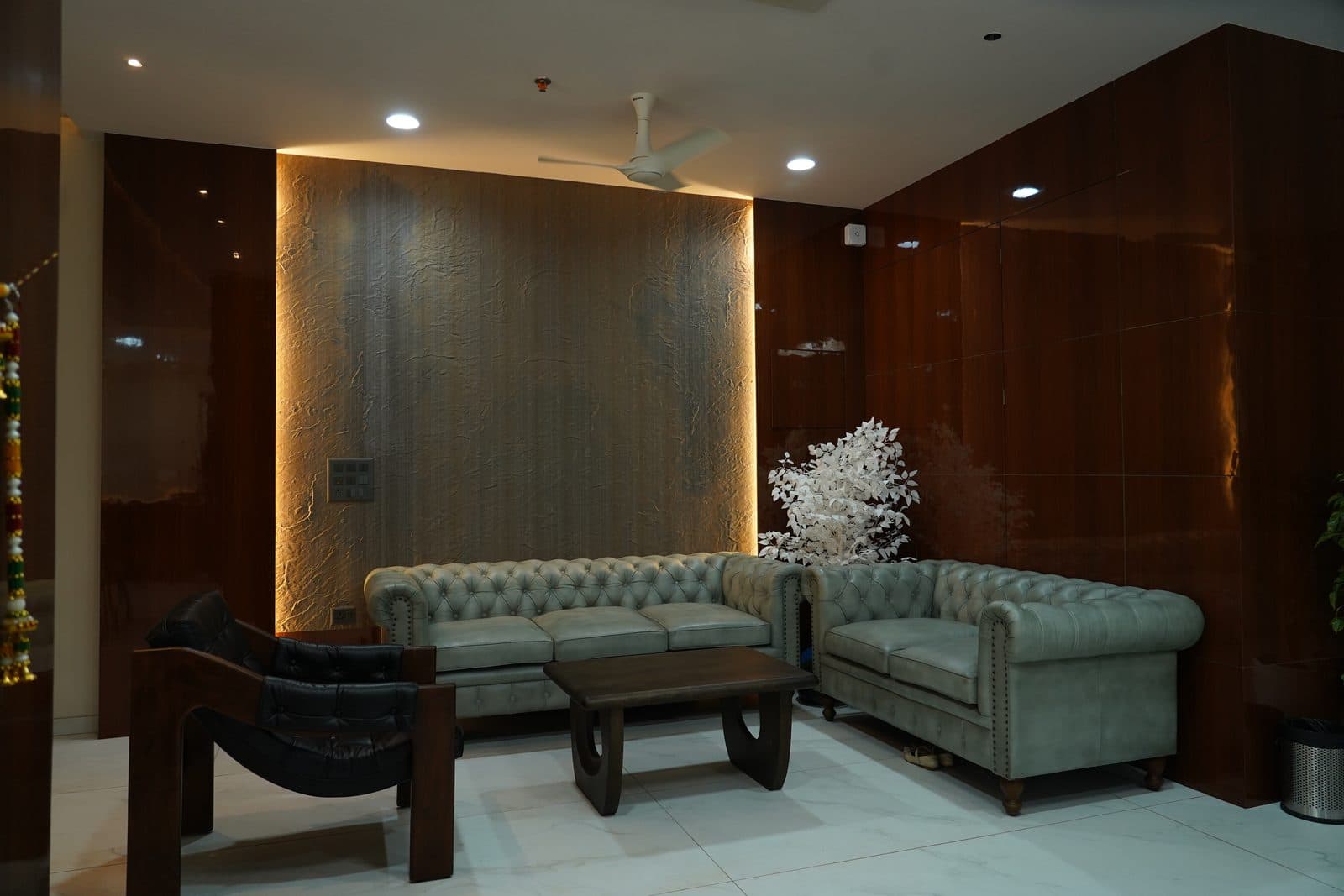 Hotel lobby seating