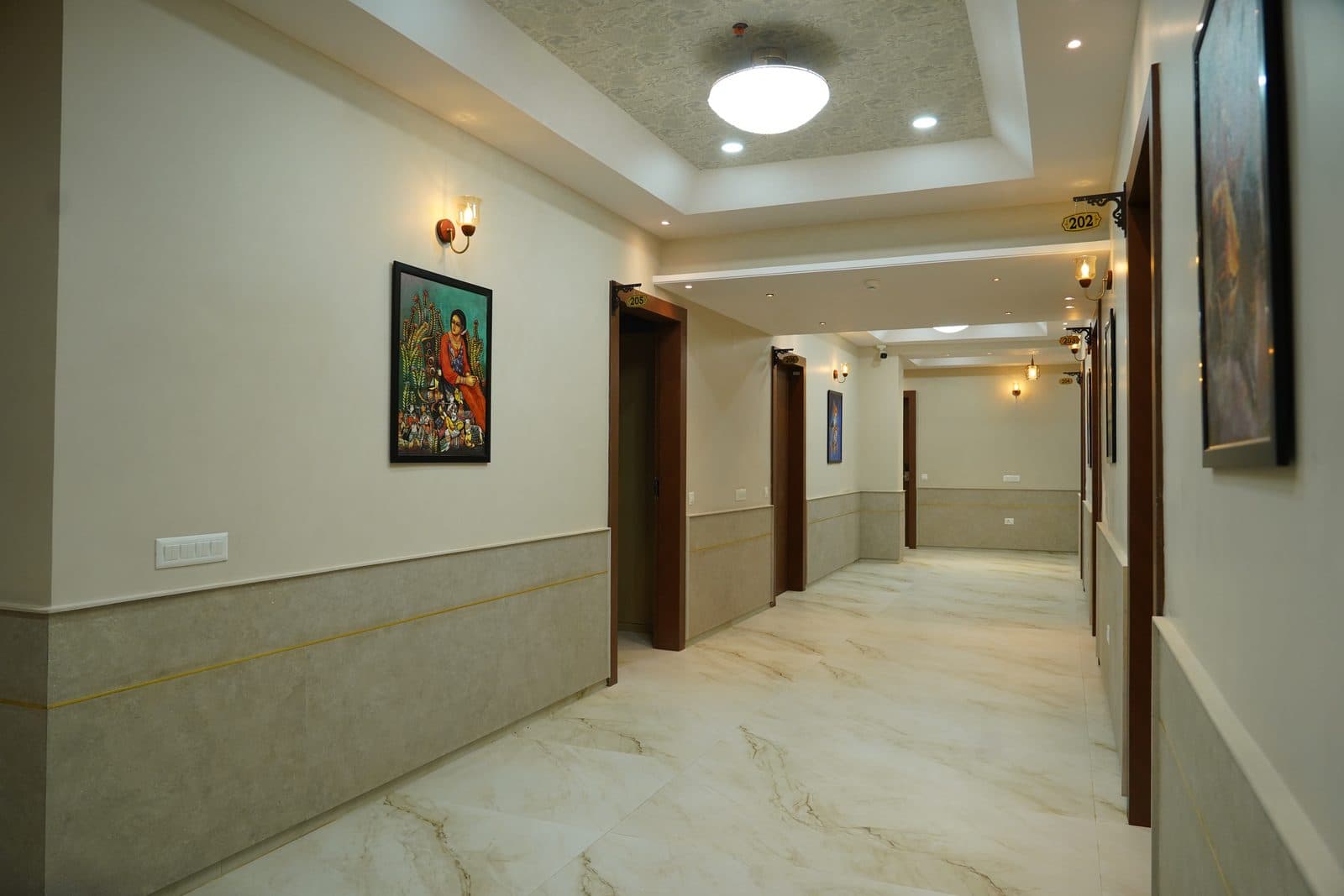 Hotel corridor