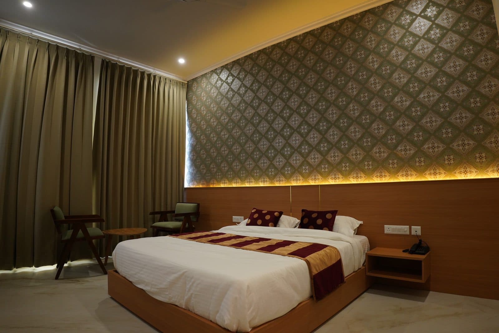 Rooms with hill-facing windows